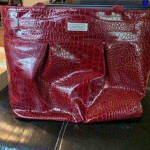 Ellen Tracy Crocodile Laptop/ Tote Bag